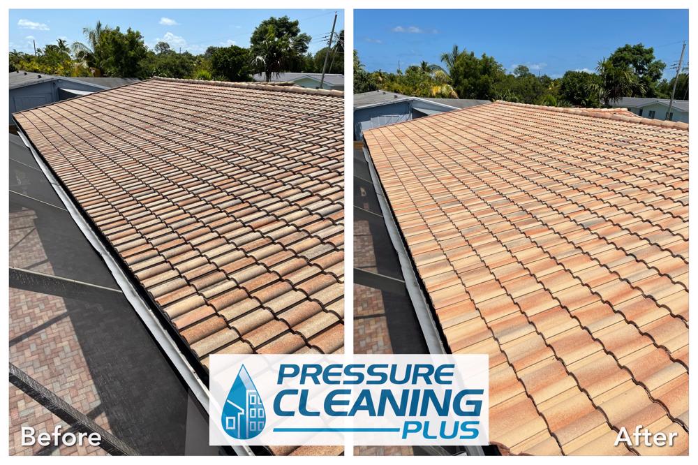 Soft wash tile roof cleaning miami fl