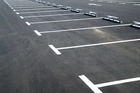 Parking lot stripes
